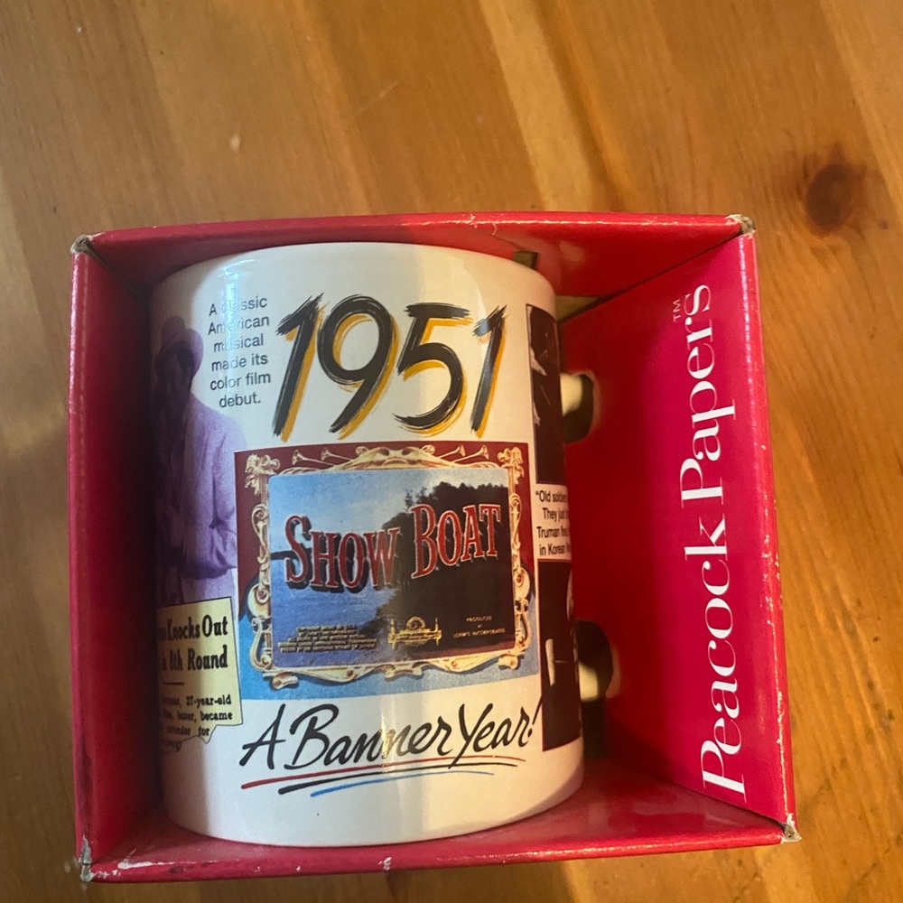 Banner years mug in original box